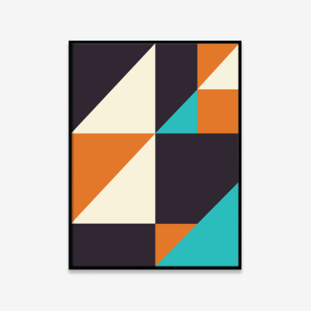 Abstract art wall poster